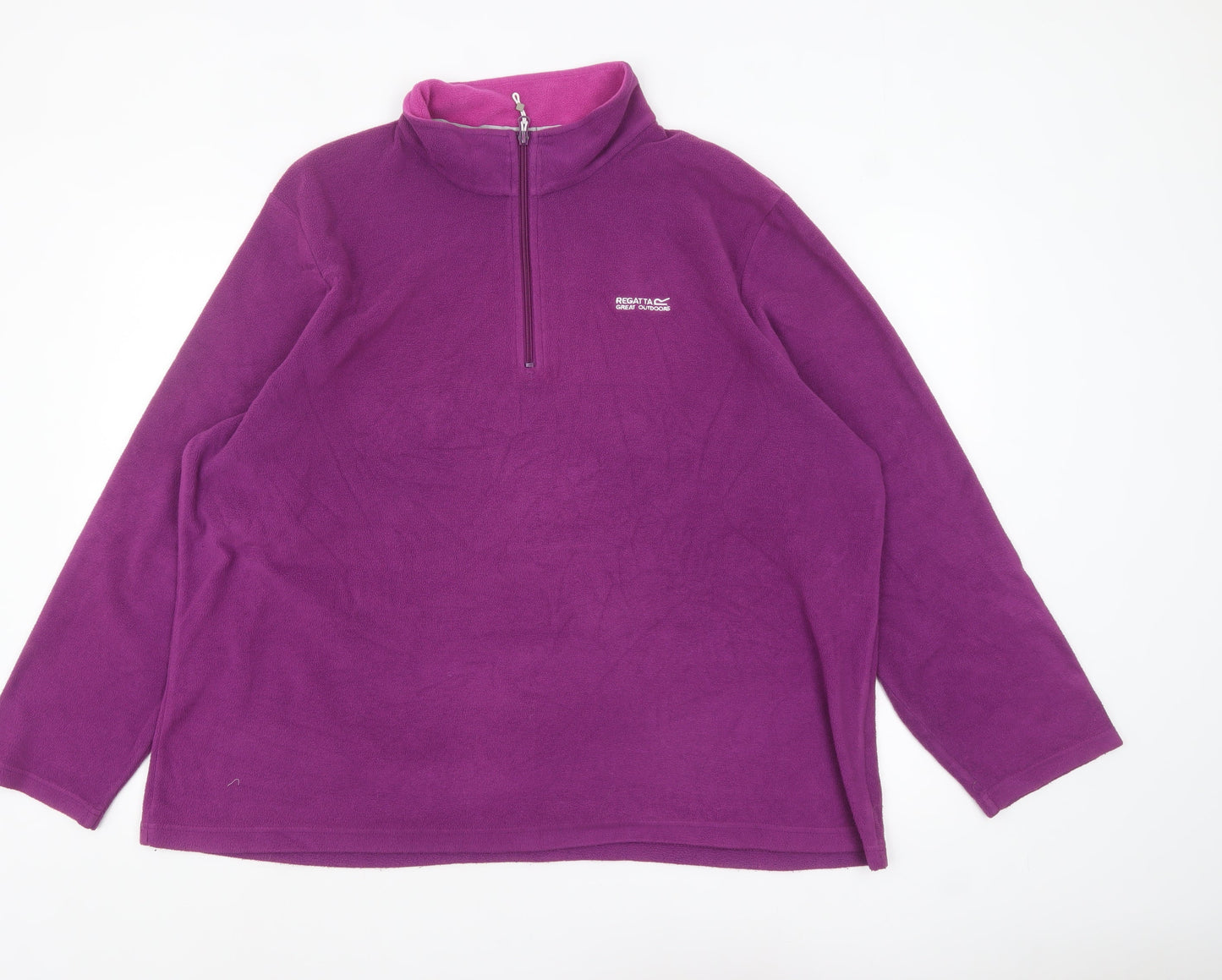 Regatta Women’s Purple Fleece 1/4 Zip Pullover Sweatshirt Size 22