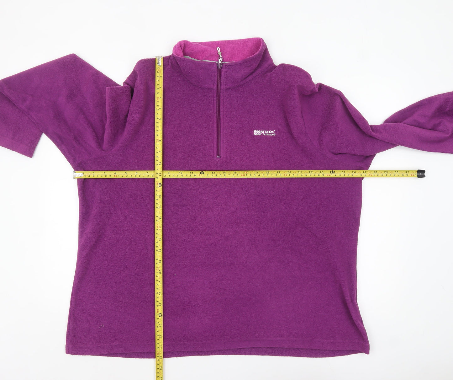 Regatta Women’s Purple Fleece 1/4 Zip Pullover Sweatshirt Size 22