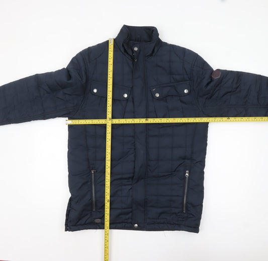 Regatta Men's Blue Quilted Mid-Length Jacket Size S Outdoor Style