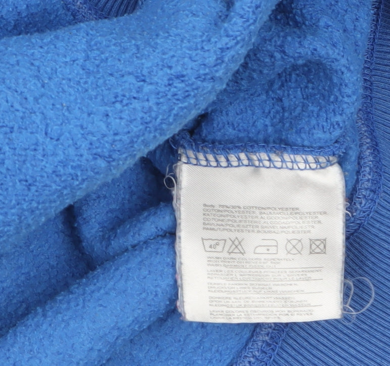 Smith & Jones Men's Blue Pullover Hoodie Medium Graphic Fleece Sweatshirt