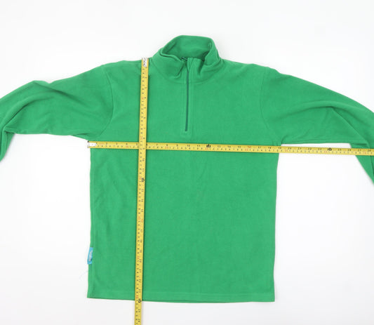Mountain Warehouse Kids Green Fleece 1/2 Zip Sweatshirt Boys 13 Years