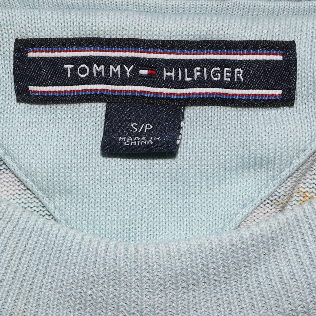Tommy Hilfiger Women's Blue Tropical Floral Pullover Sweatshirt Size S