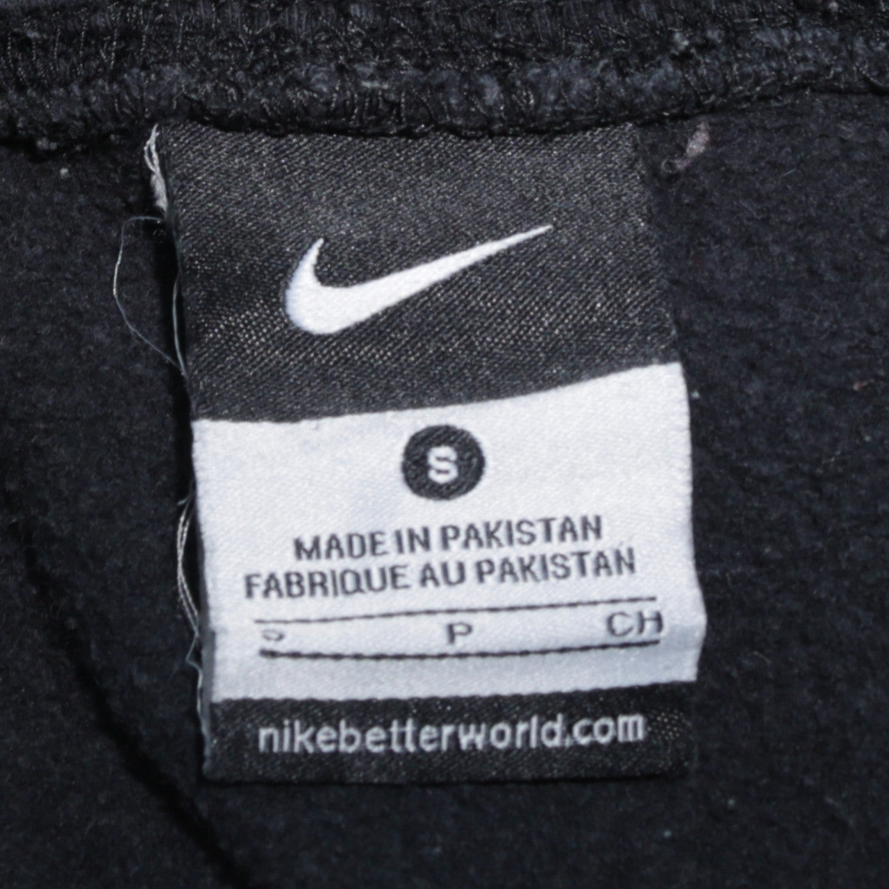 Nike Men's Black Pullover Hoodie Small Fleece Regular Fit