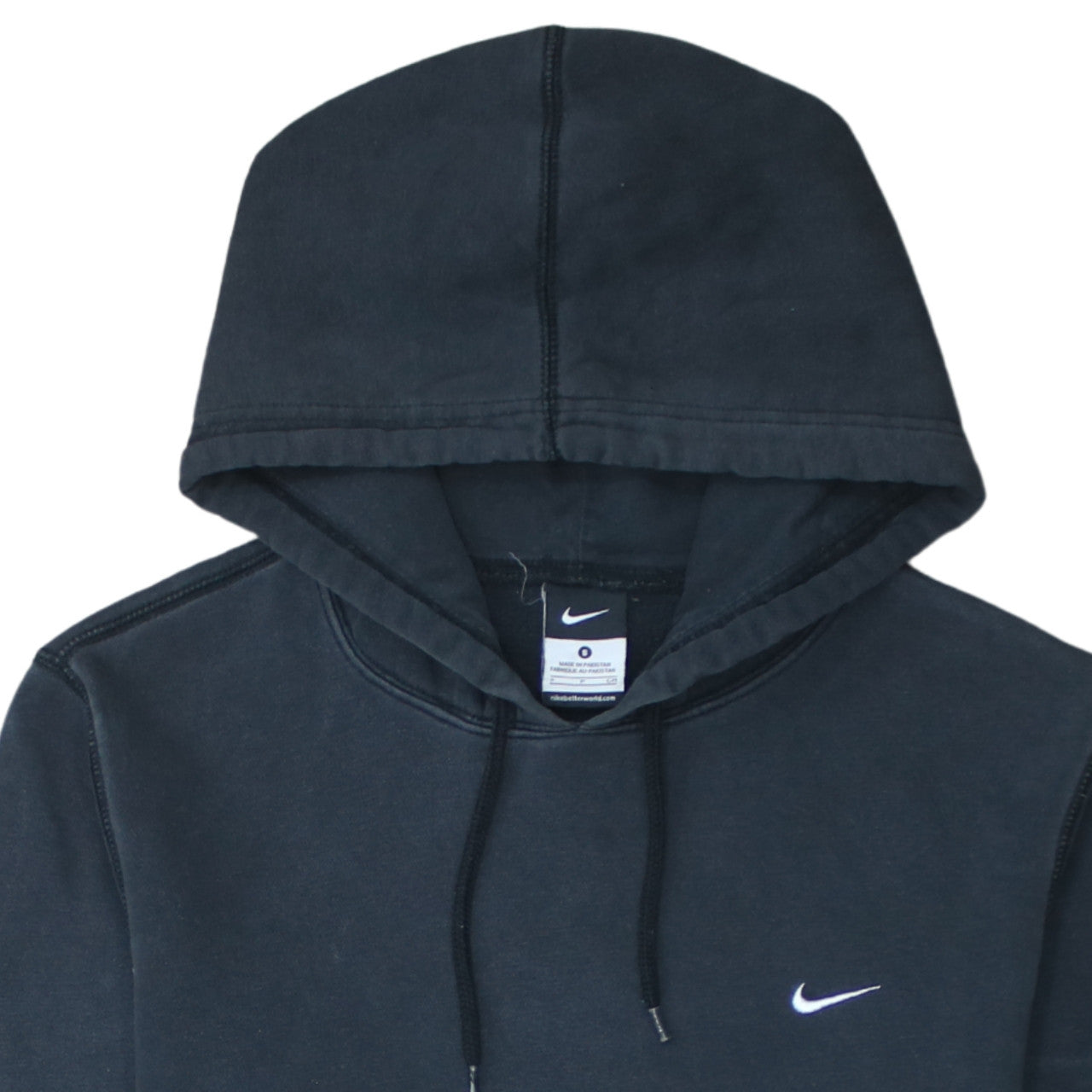 Nike Men's Black Pullover Hoodie Small Fleece Regular Fit