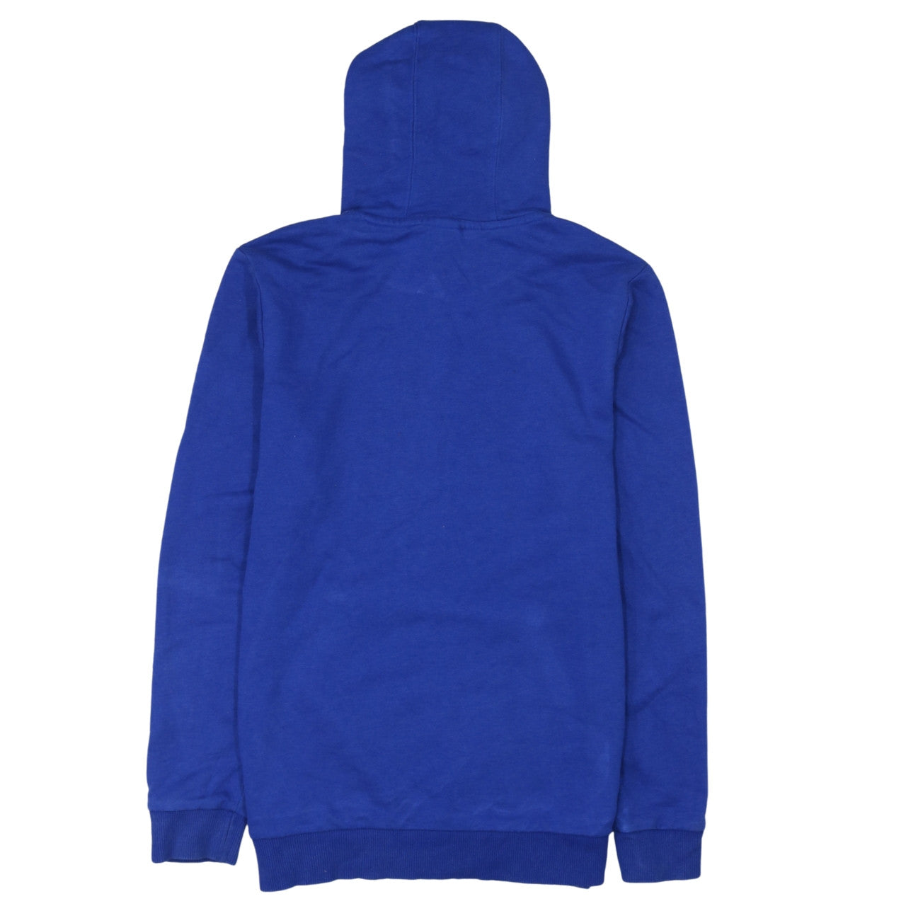 Adidas Boys Blue Pullover Hoodie XL 15-16 Years Cotton Blend Logo Print
