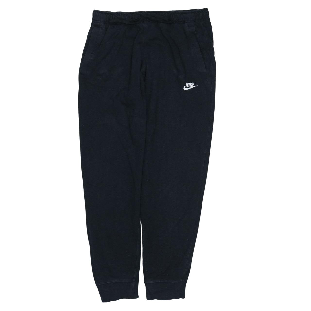 Nike Men's Black Cotton Jogger Sweatpants M Tapered Fit