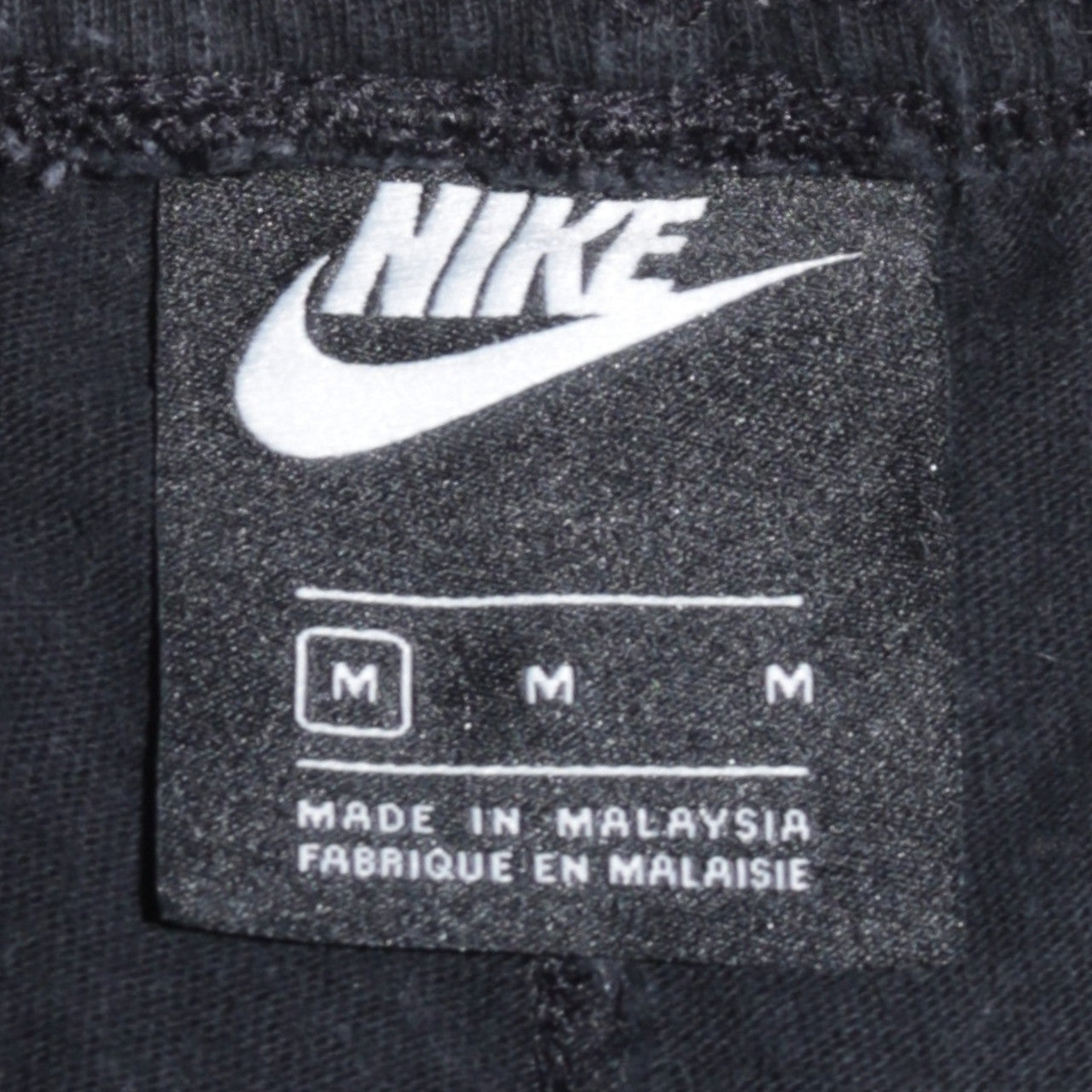 Nike Men's Black Cotton Jogger Sweatpants M Tapered Fit