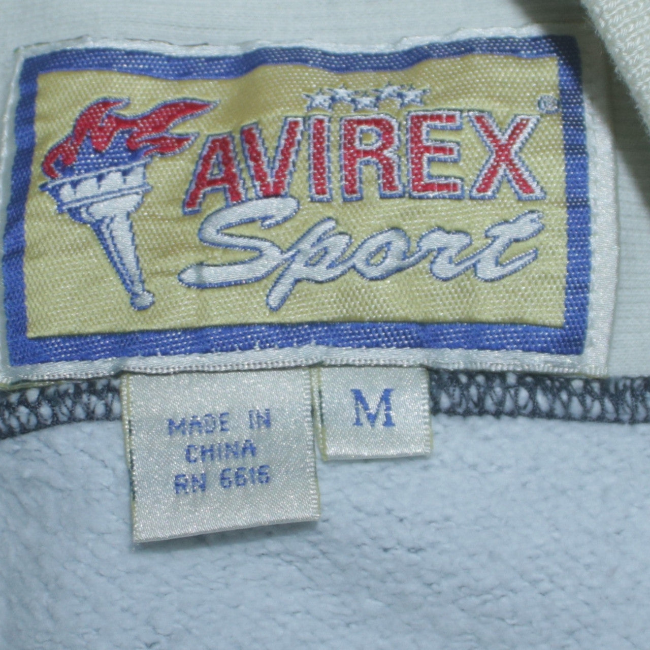 Avirex Mens Blue College Sports Pullover Sweatshirt M
