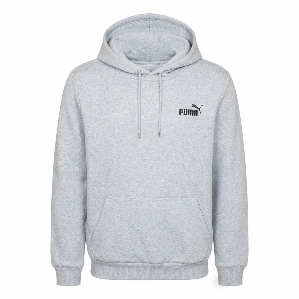 Puma Men's Grey Pullover Hoodie XS Classic Logo Cotton Blend