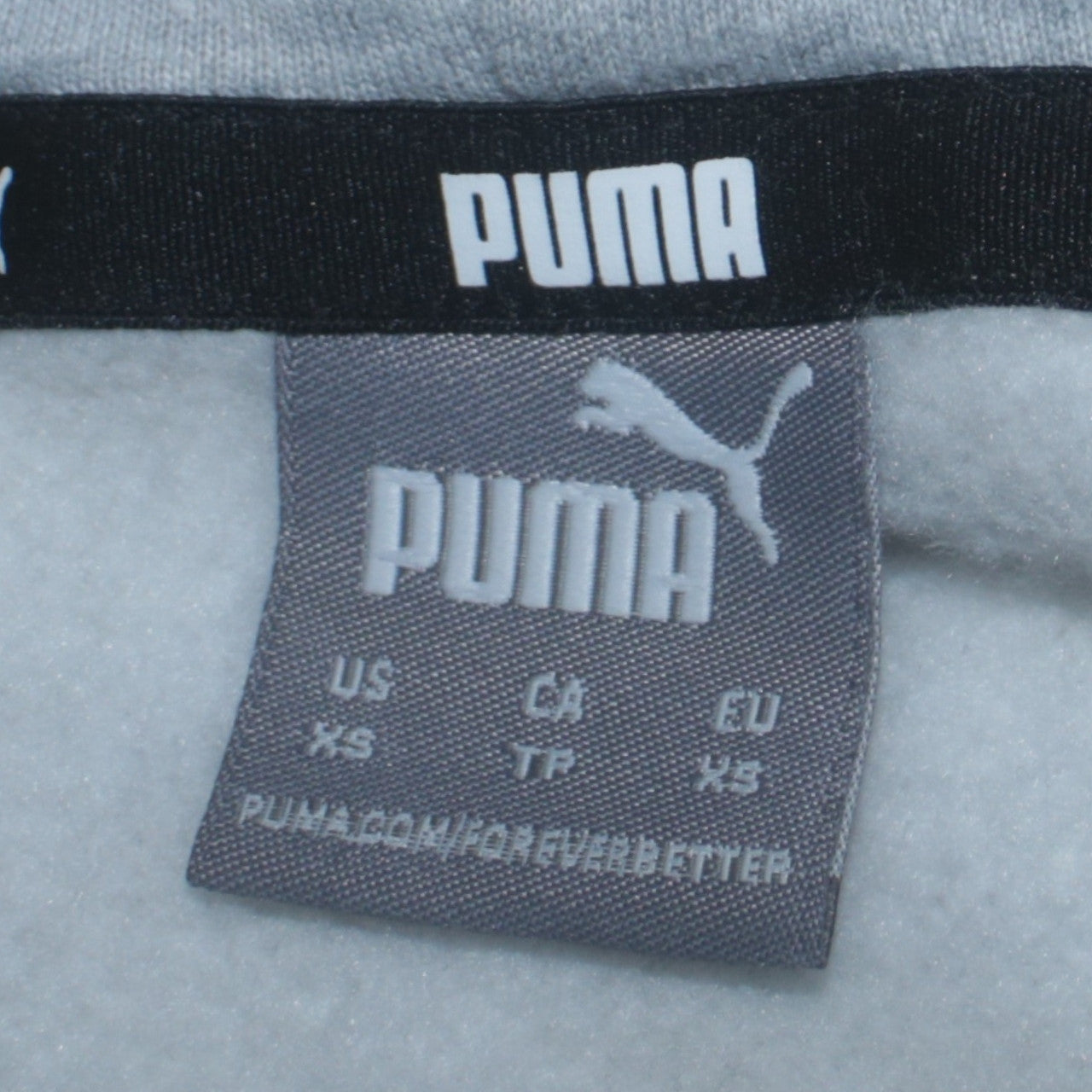 Puma Men's Grey Pullover Hoodie XS Classic Logo Cotton Blend