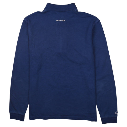 Lacoste Men’s Blue Long Sleeve Cotton Polo Shirt Size M