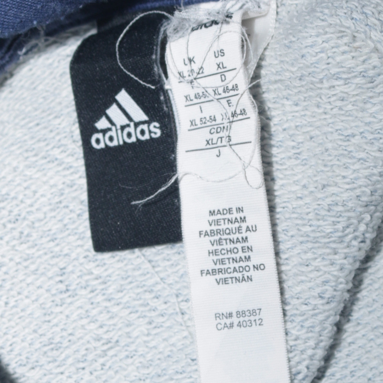 Adidas Women Blue XL Pullover Hoodie with Kangaroo Pocket