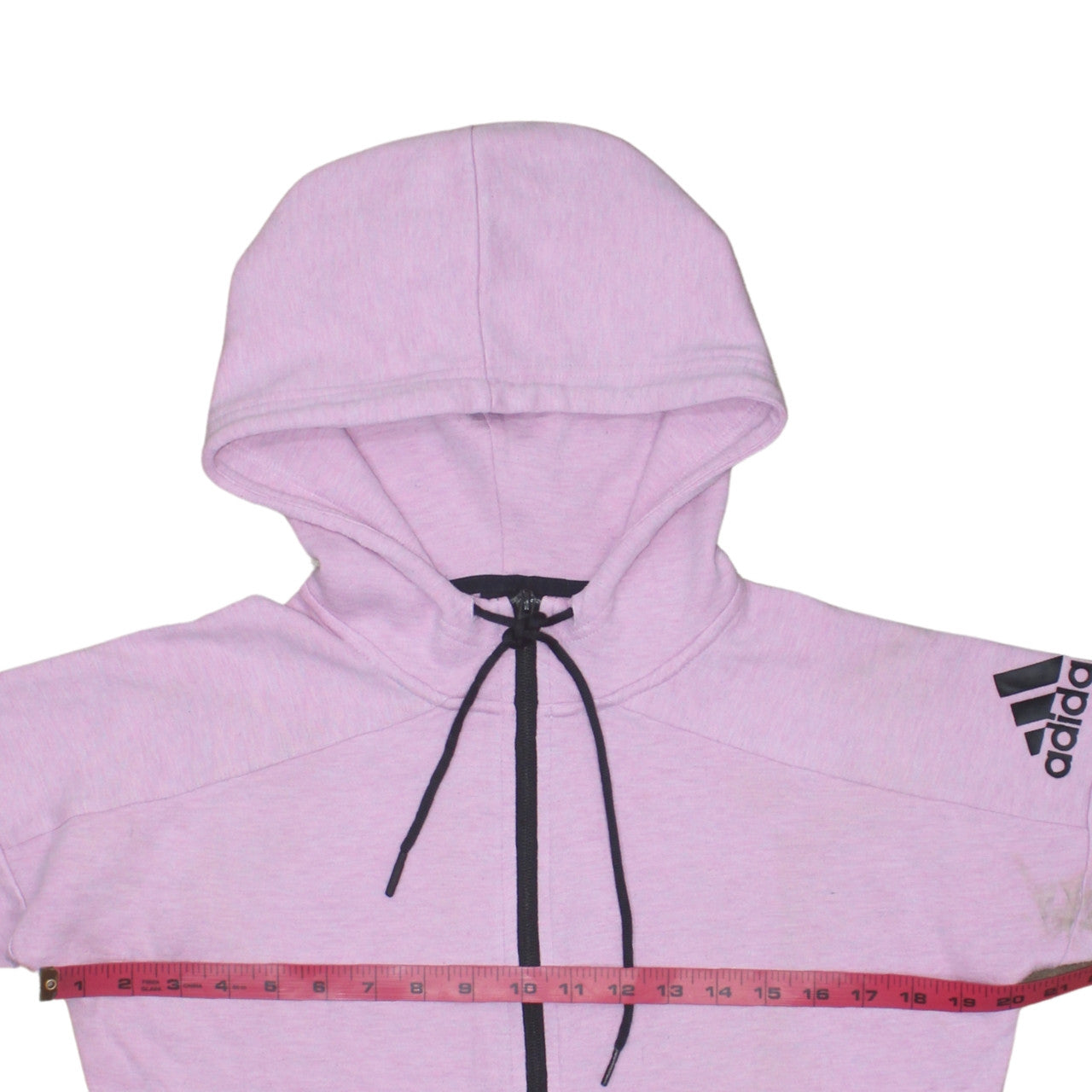 Adidas Women’s Pink Full Zip Hoodie XS Hooded Sweatshirt