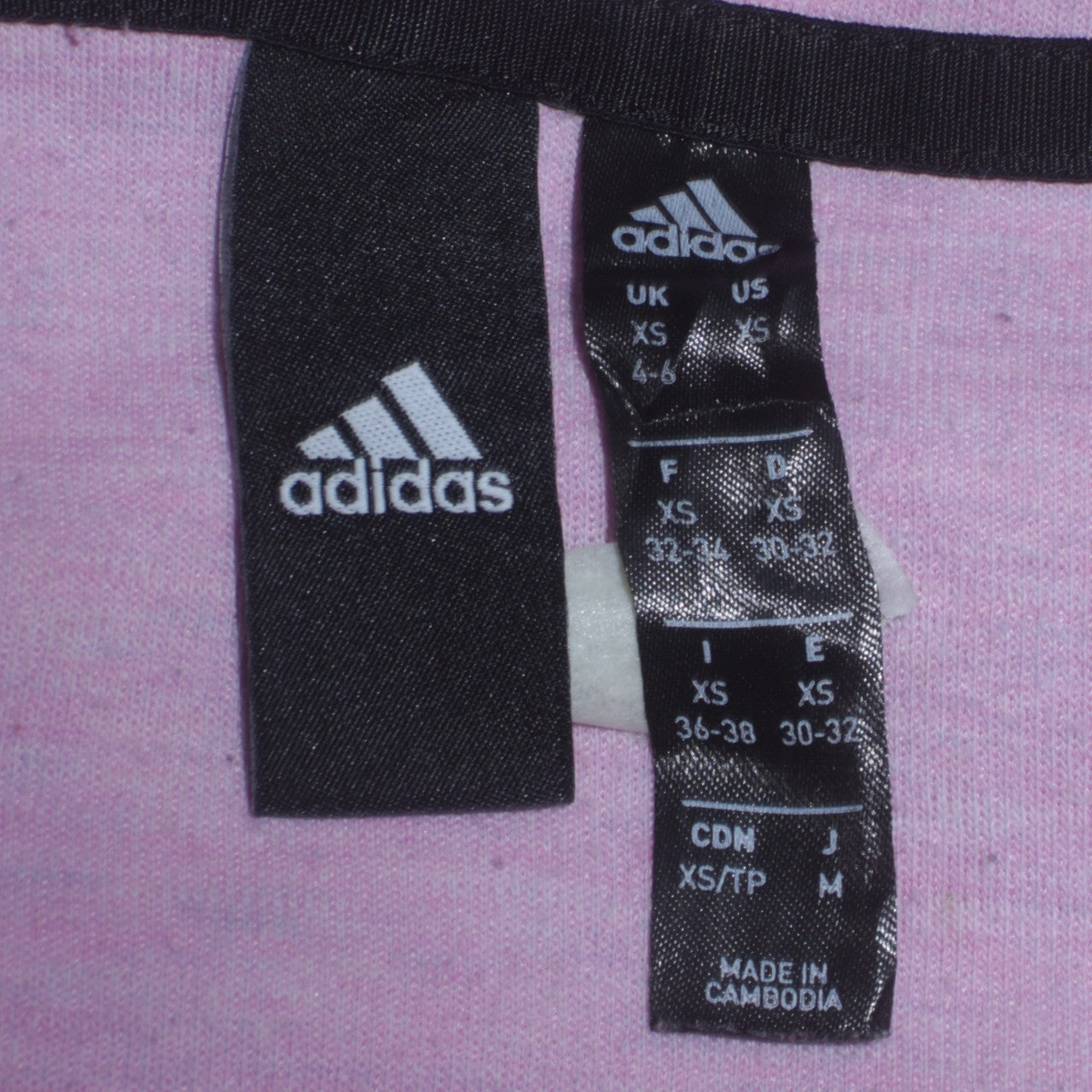 Adidas Women’s Pink Full Zip Hoodie XS Hooded Sweatshirt