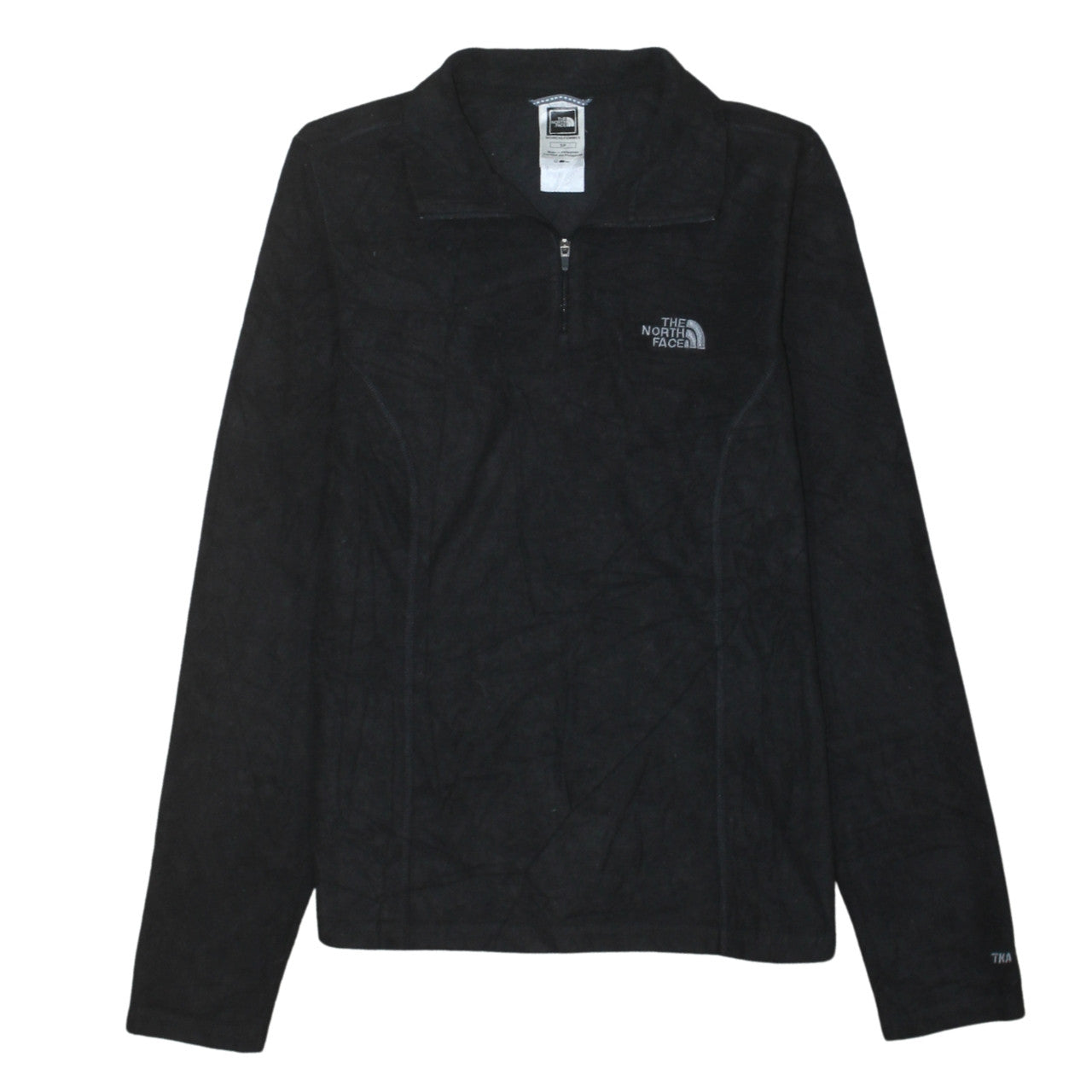 The North Face Womens Black Fleece 1/4 Zip Pullover Sweatshirt S