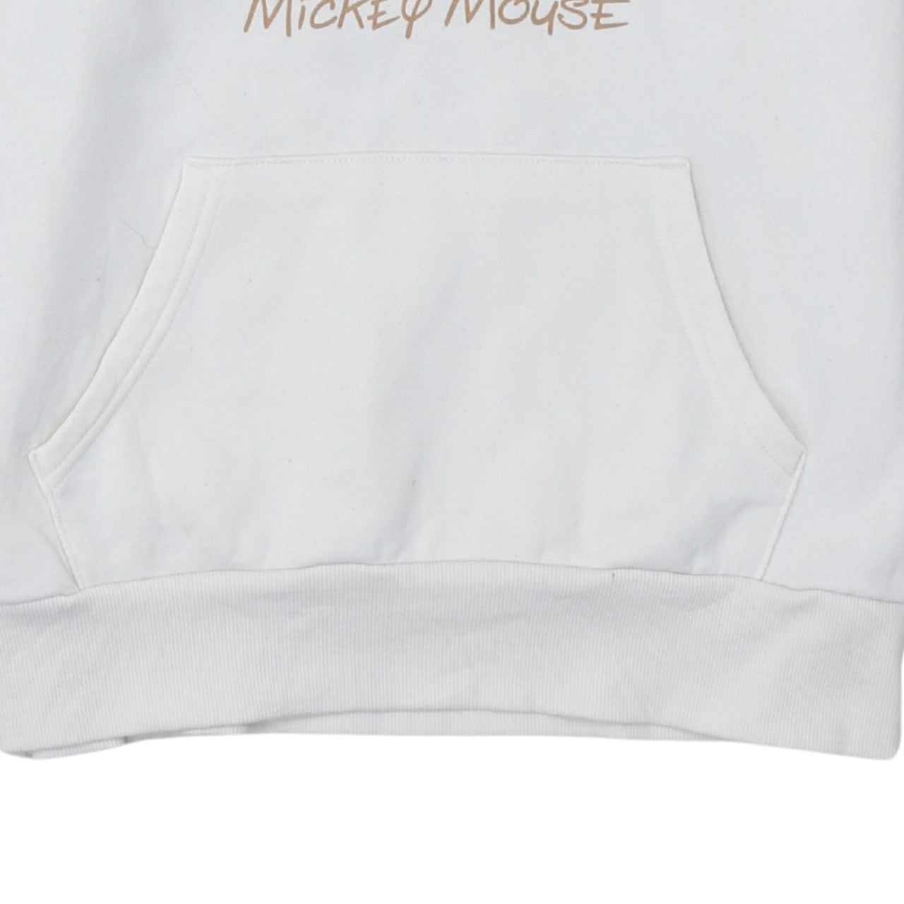 Disney Primark Women White Hoodie 2XS Mickey Mouse Pullover Sweatshirt
