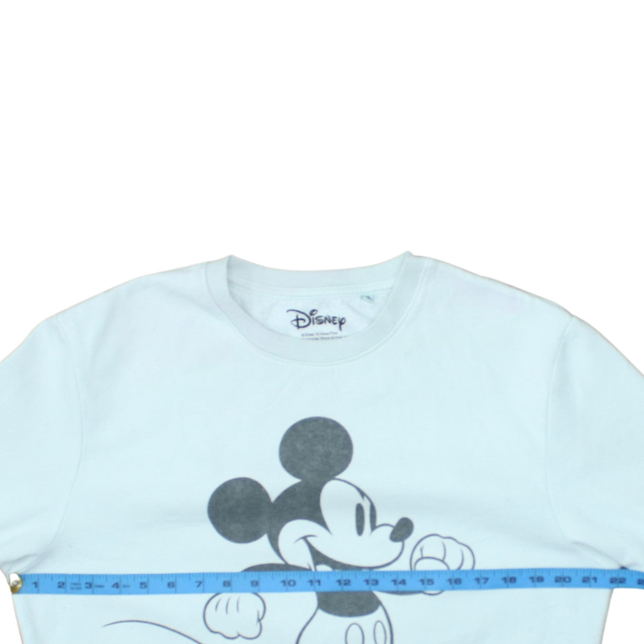 Disney Women White Mickey Mouse Pullover Sweatshirt Size M