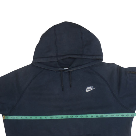 Nike Men’s Blue Pullover Hoodie XL Regular Fit Fleece Sweatshirt