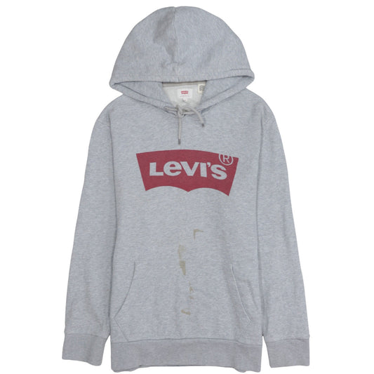 Levi's Men's Grey Logo Pullover Hoodie M Regular Fit