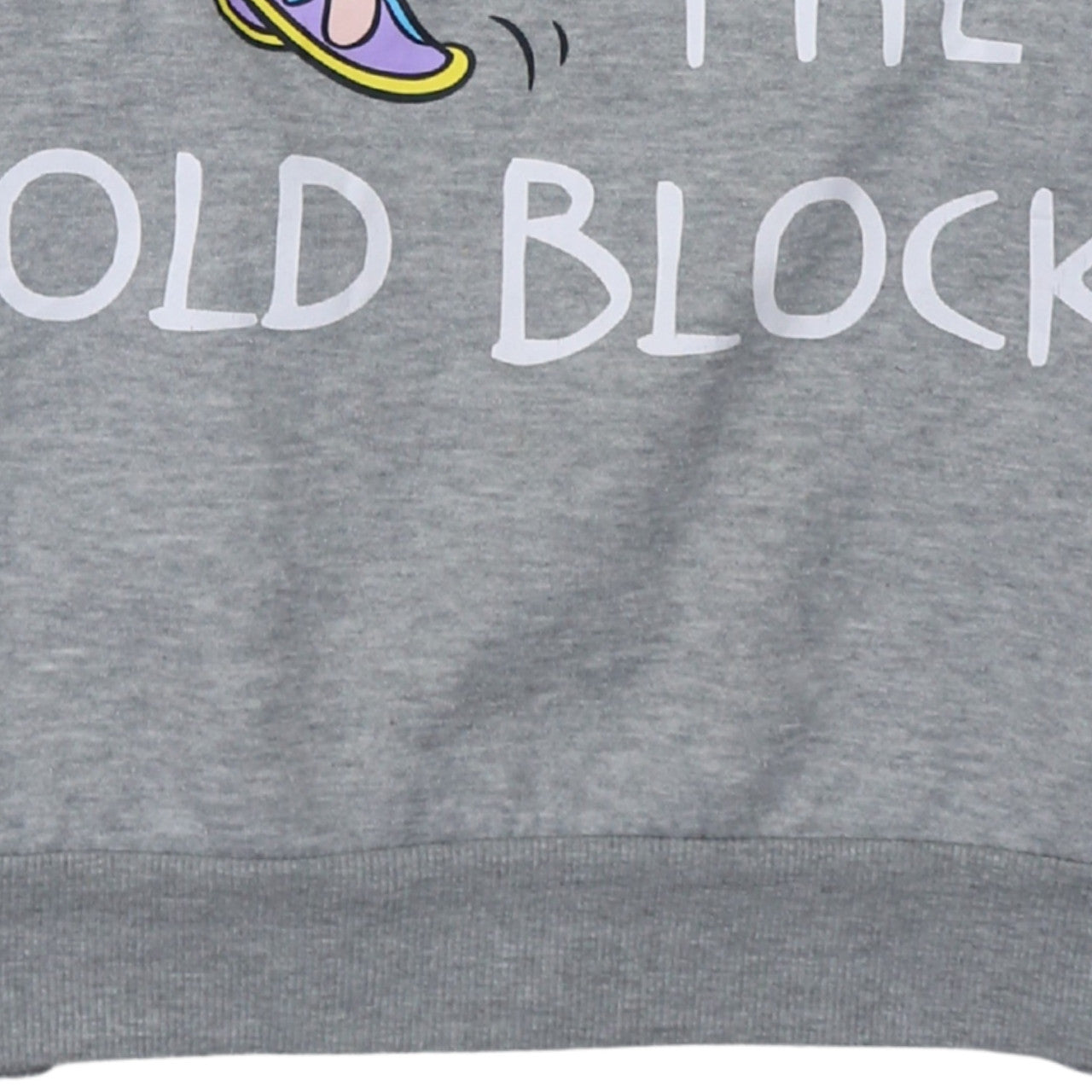 Disney Women Grey Chip Sweatshirt L Beauty and the Beast