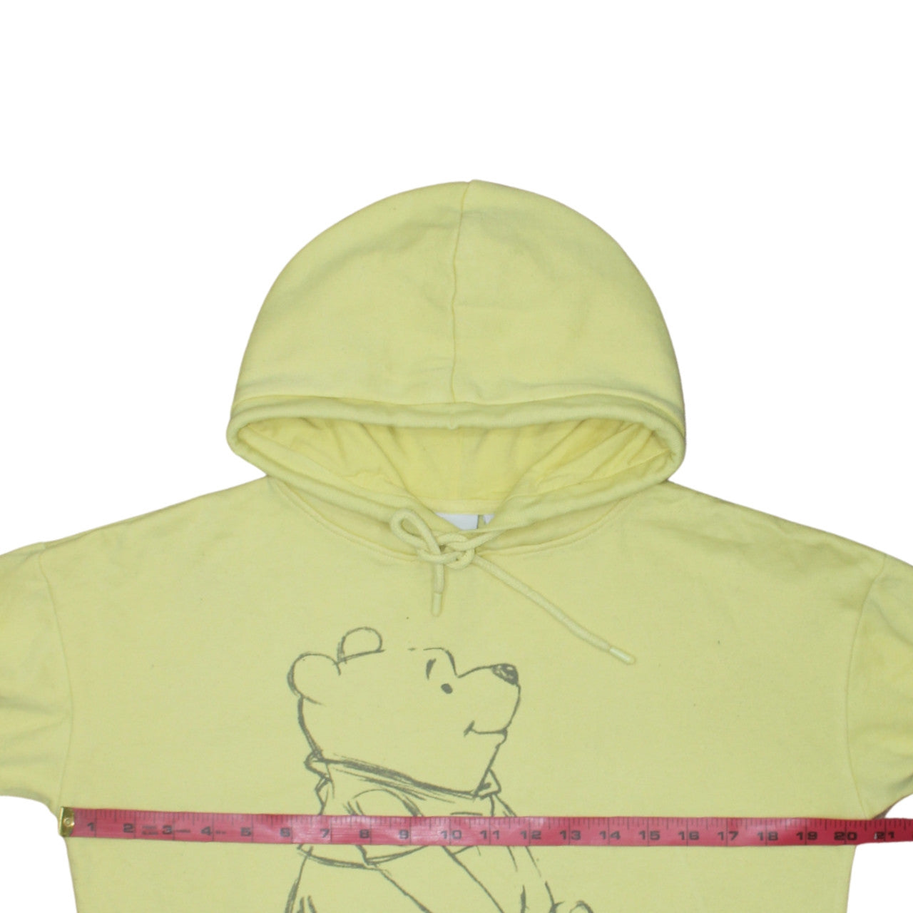 Disney Primark Women's Yellow Winnie the Pooh Pullover Hoodie 2XS