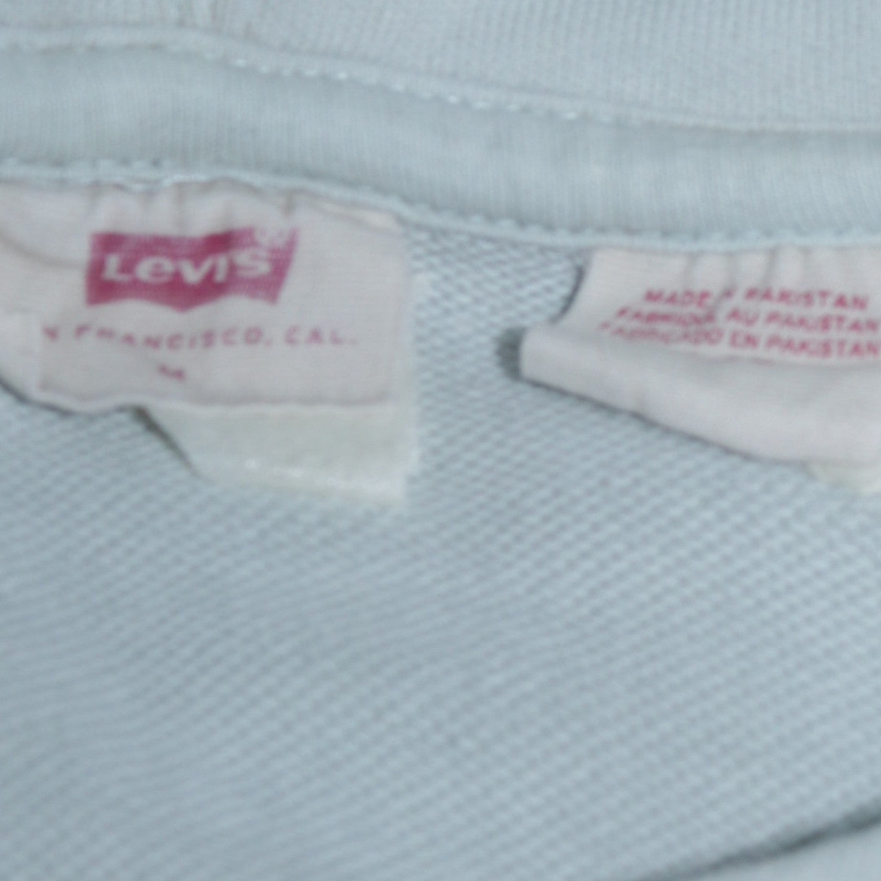 Levi's Men's Blue Pullover Hoodie Size M Logo Fleece Sweatshirt