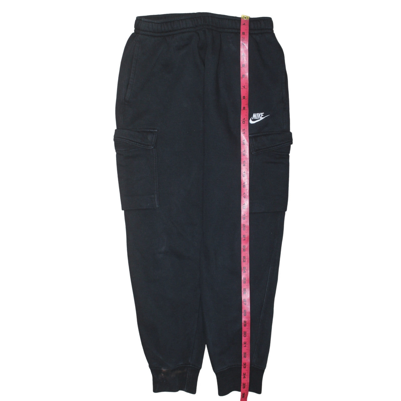 Nike Men's Black Cargo Jogger Sweatpants Small Cotton Blend