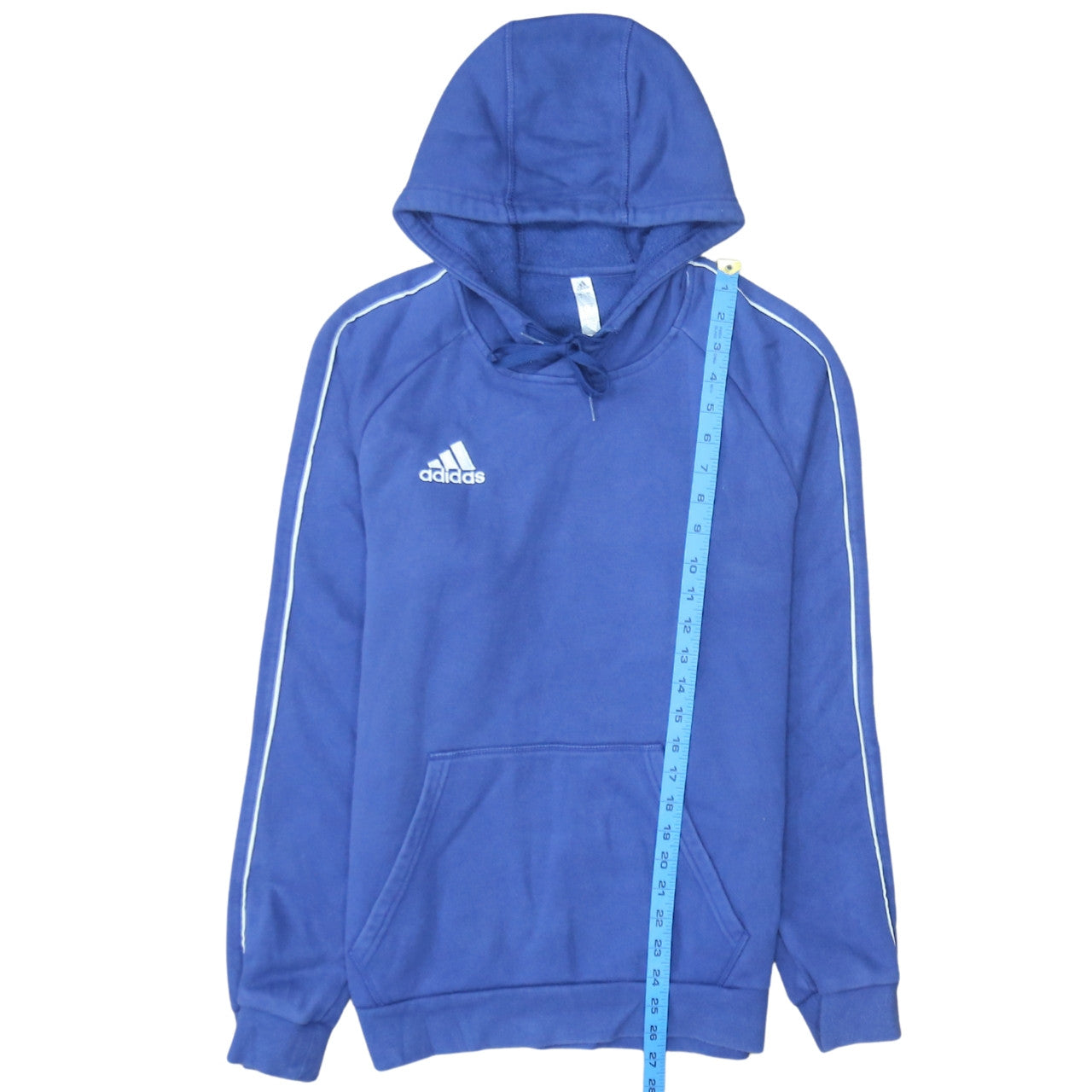 Adidas Men's Blue Pullover Hoodie Size S Sports Fleece
