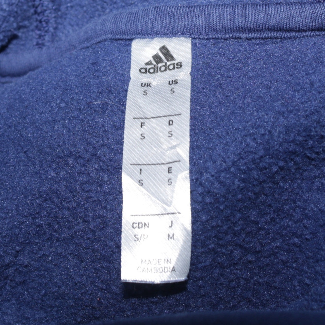 Adidas Men's Blue Pullover Hoodie Size S Sports Fleece