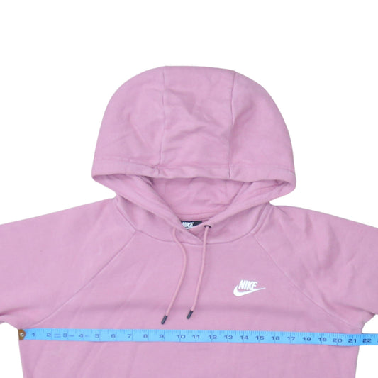Nike Women Pink Pullover Hoodie Small Cotton Blend Casual