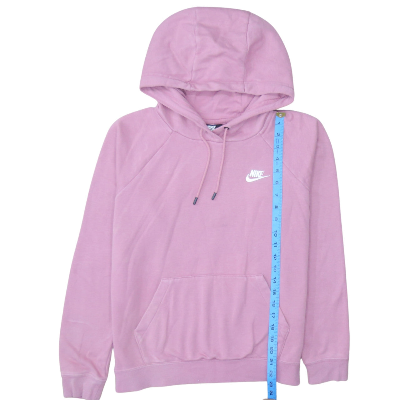 Nike Women Pink Pullover Hoodie Small Cotton Blend Casual