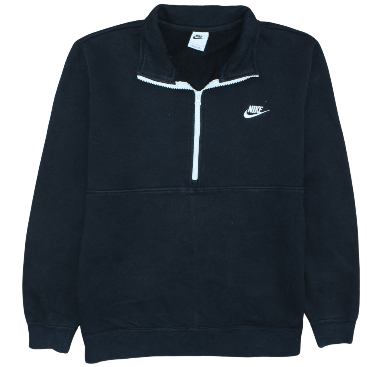 Nike Men's Black Fleece 1/2 Zip Pullover Sweatshirt Size L