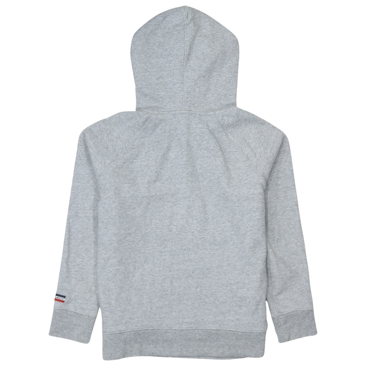 Levi's Men's Grey Pullover Hoodie Medium Logo Fleece Jumper