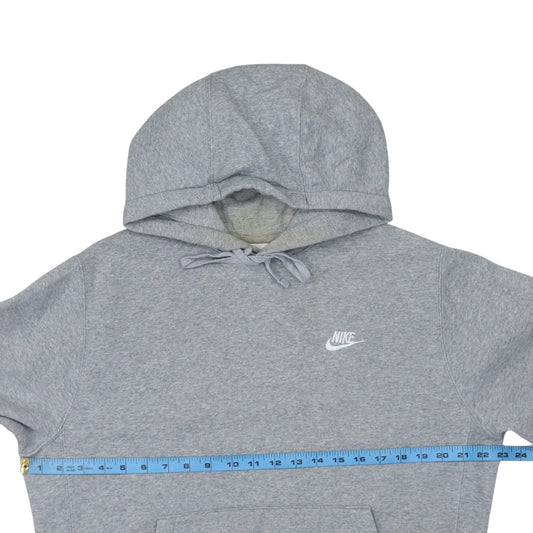 Nike Men's Grey Pullover Hoodie Small Regular Fit Fleece Sportswear