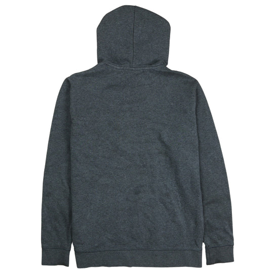 Reebok Men's Grey Pullover Hoodie Small Fleece Lined Logo Sweatshirt