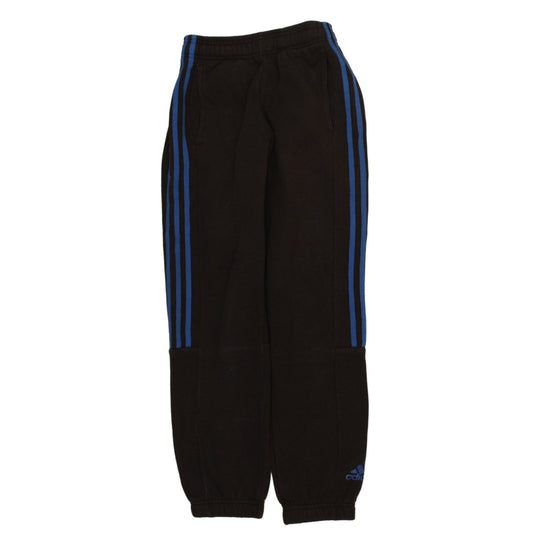 Adidas Boys Black Blue Jogger Sweatpants Size 11-12 Years Elastic Waist