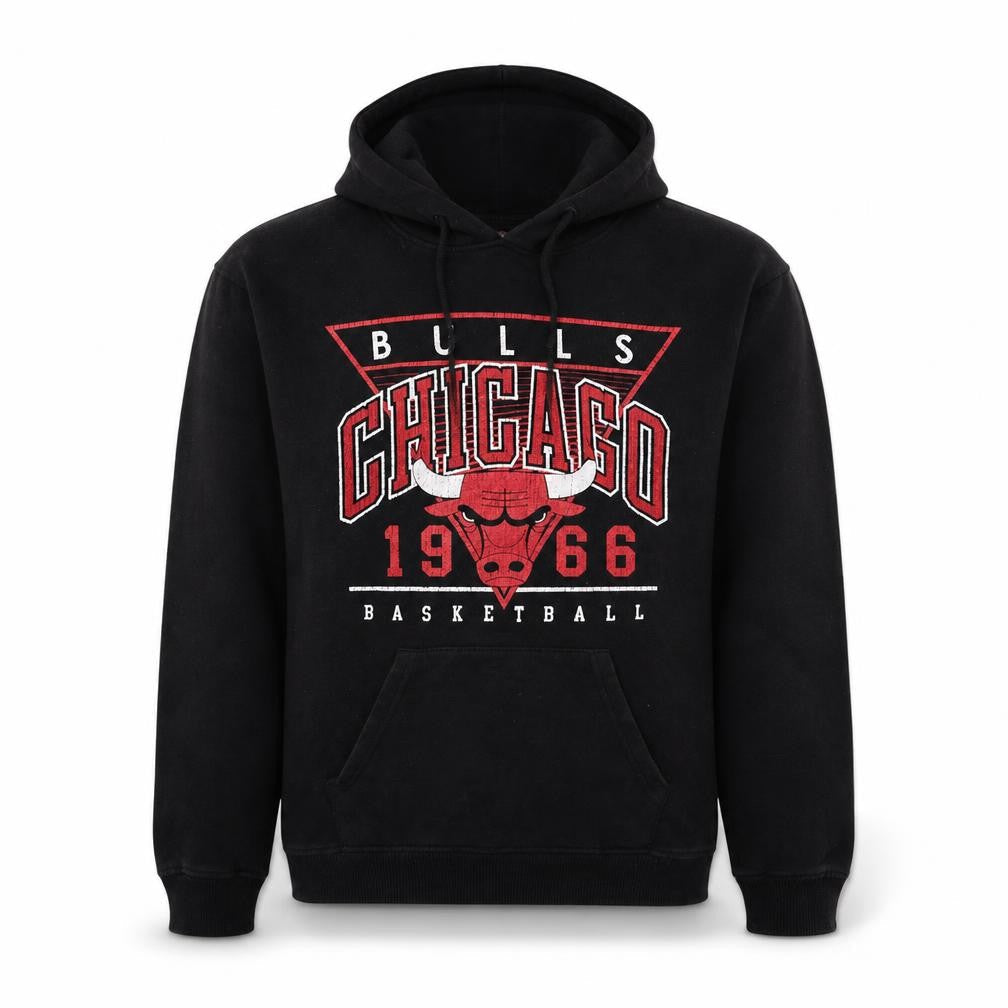 UNK Men’s Black Chicago Bulls Pullover Hoodie Medium Graphic Sportswear