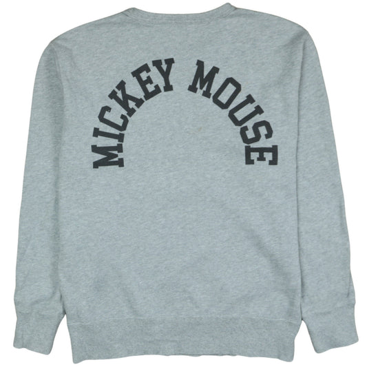 Uniqlo Disney Mickey Mouse Grey Sweatshirt Men M Crew Neck Pullover