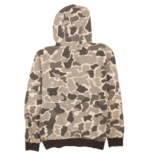 Adidas Teens Grey Camo Pullover Hoodie L 13-14Y Cotton Blend