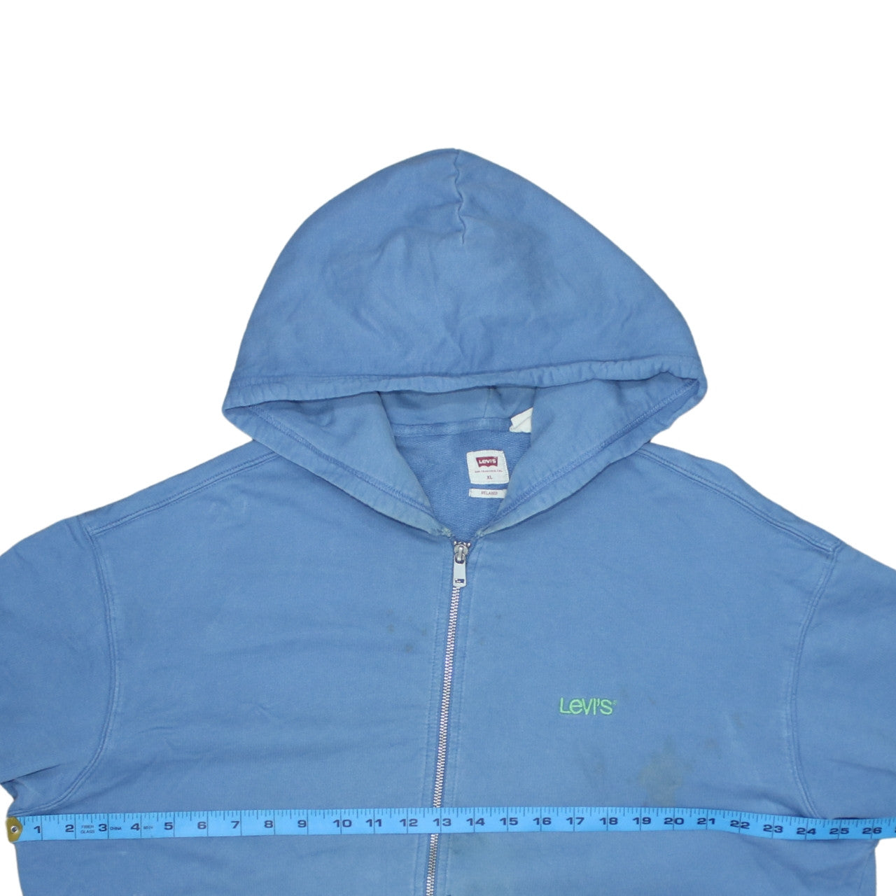 Levi's Men Blue Full Zip Relaxed Fit Hoodie XL