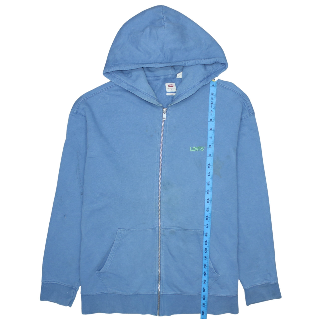 Levi's Men Blue Full Zip Relaxed Fit Hoodie XL