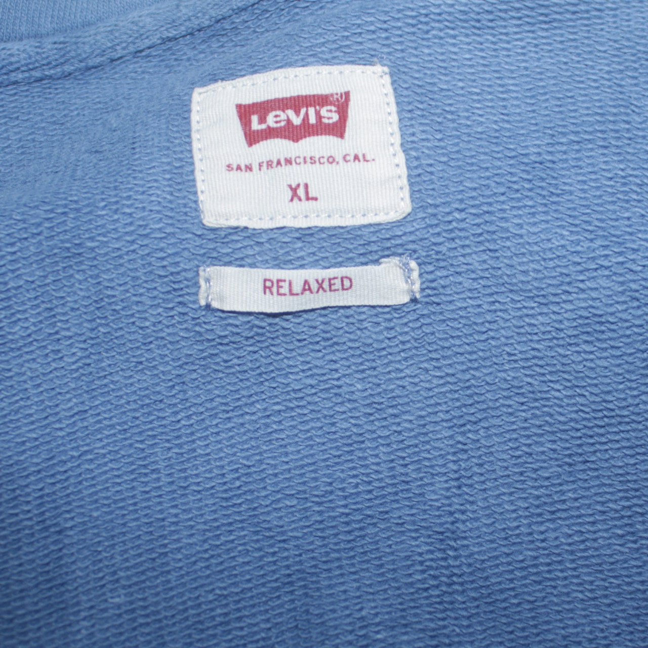 Levi's Men Blue Full Zip Relaxed Fit Hoodie XL
