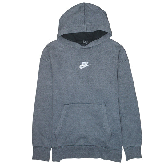 Nike Men's Grey Pullover Hoodie M Regular Fit Sportswear
