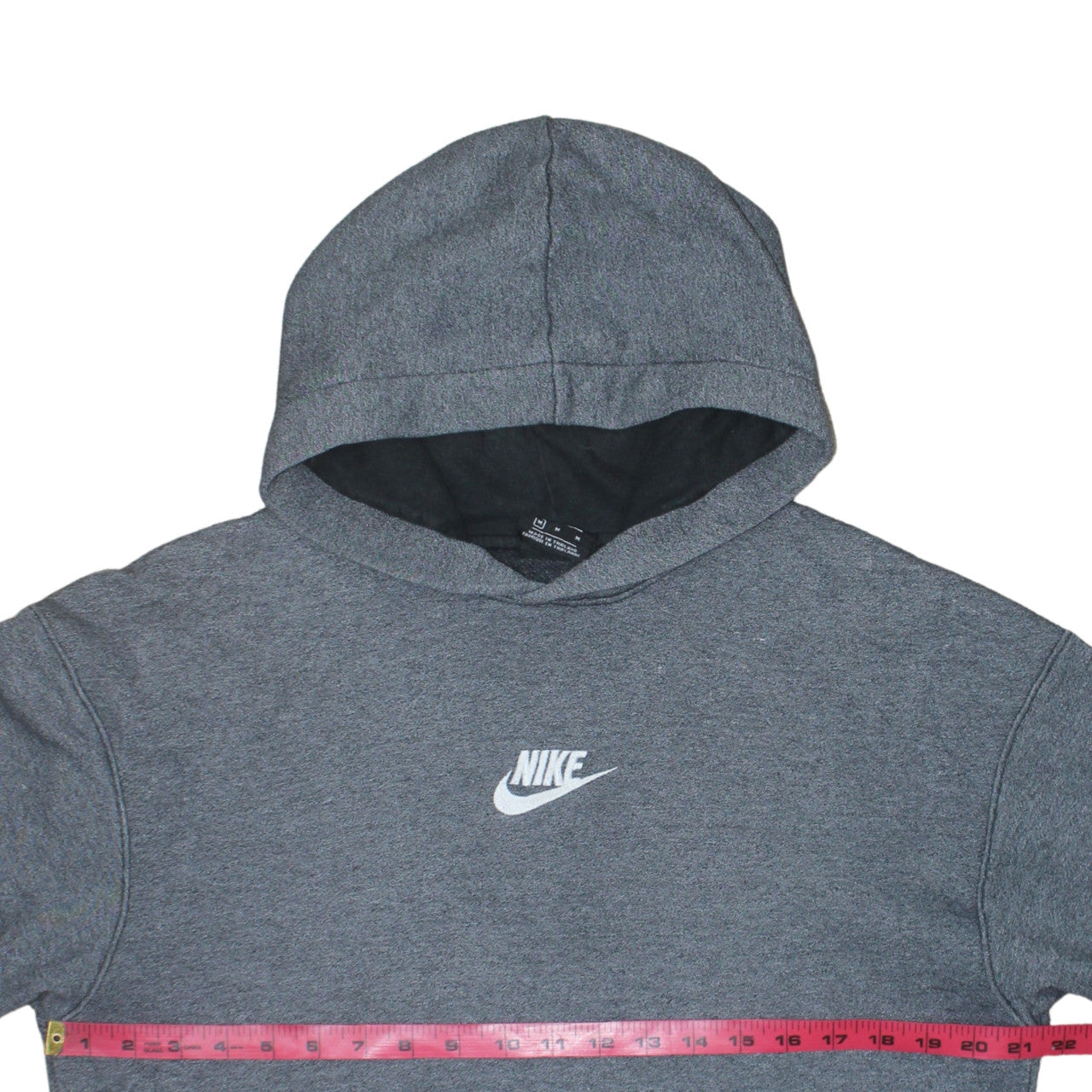 Nike Men's Grey Pullover Hoodie M Regular Fit Sportswear