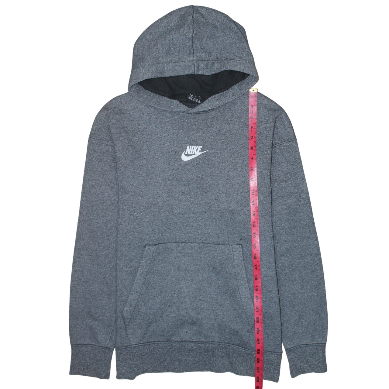 Nike Men's Grey Pullover Hoodie M Regular Fit Sportswear