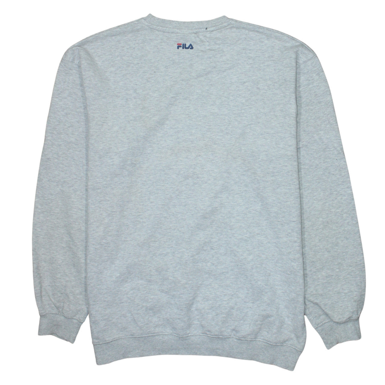 Fila Mens Grey Cotton Blend Logo Sweatshirt Size L