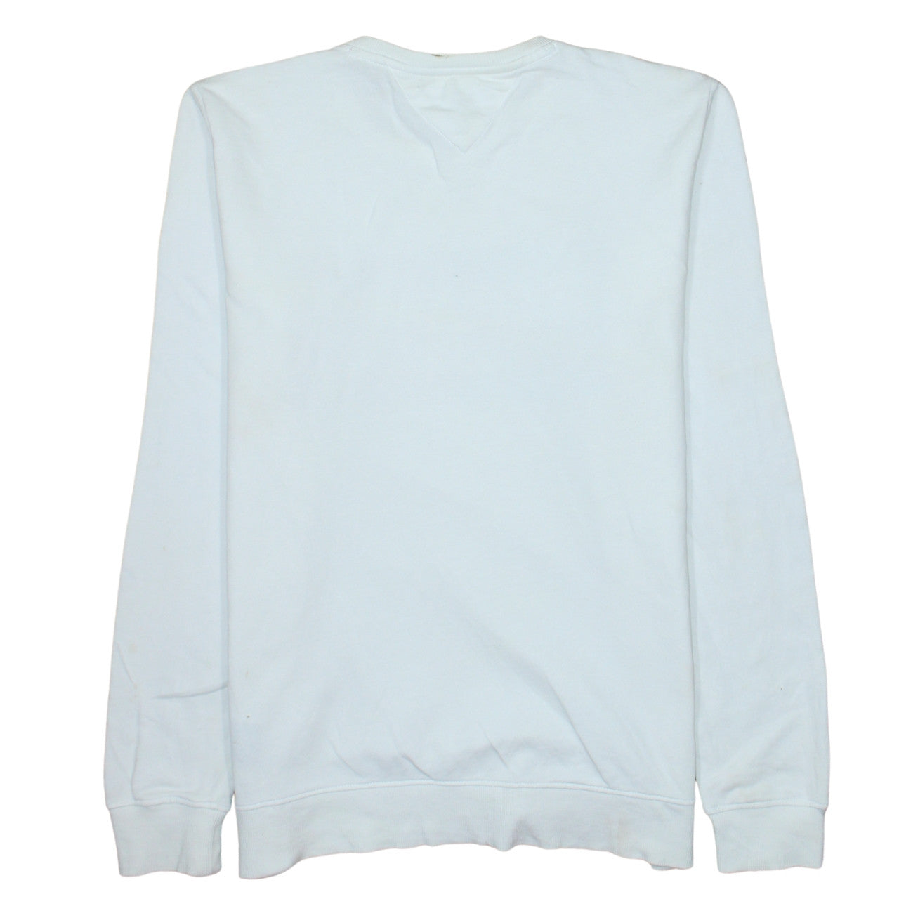 Tommy Jeans Men's White XL Crew Neck Logo Sweatshirt