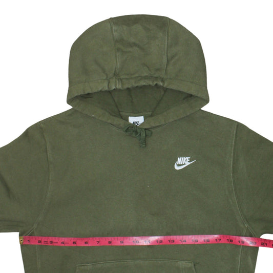 Nike Mens Green Pullover Hoodie Size S Sports Fleece Sweatshirt