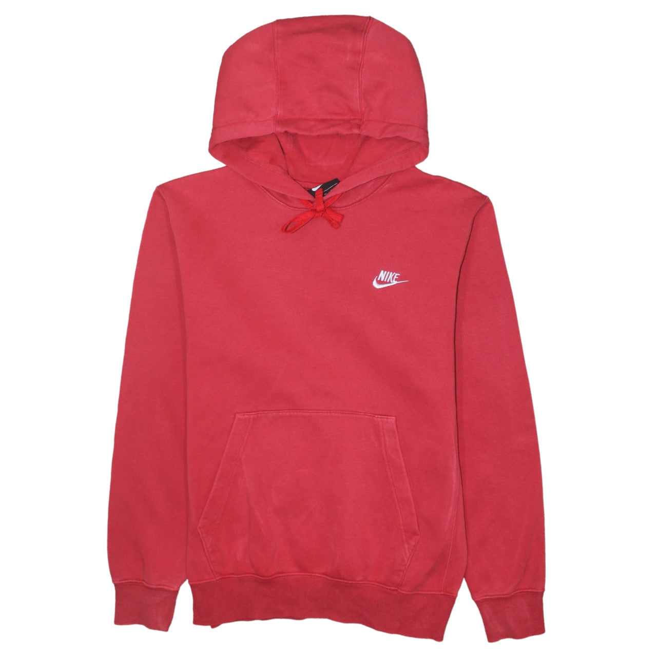 Nike Men's Red Pullover Hoodie XS Regular Fit Fleece Sweatshirt