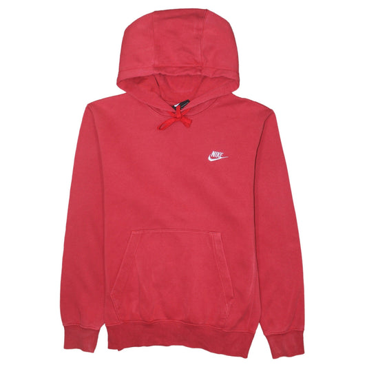 Nike Men's Red Pullover Hoodie XS Regular Fit Fleece Sweatshirt
